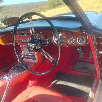 interior of Austin Healey 3000